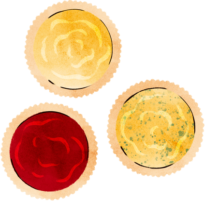 Handdrawn Textured Christmas Sauce