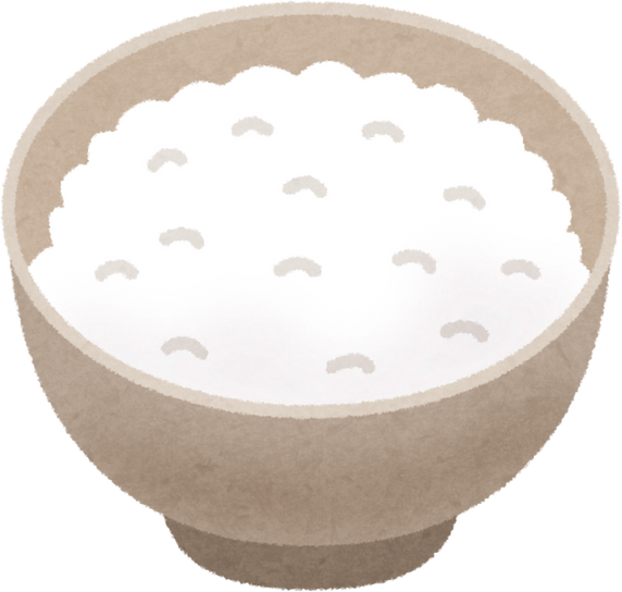 Illustration of a Bowl of Rice